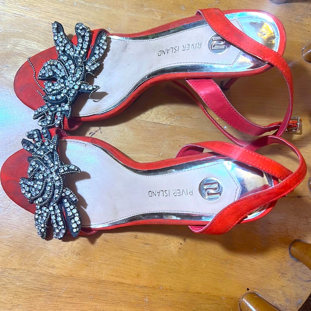 River island orange Heels